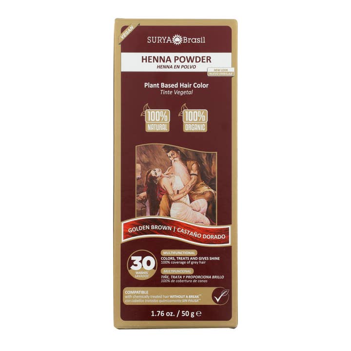 Henna Powder Golden Brown for wholesale by Surya Brasil