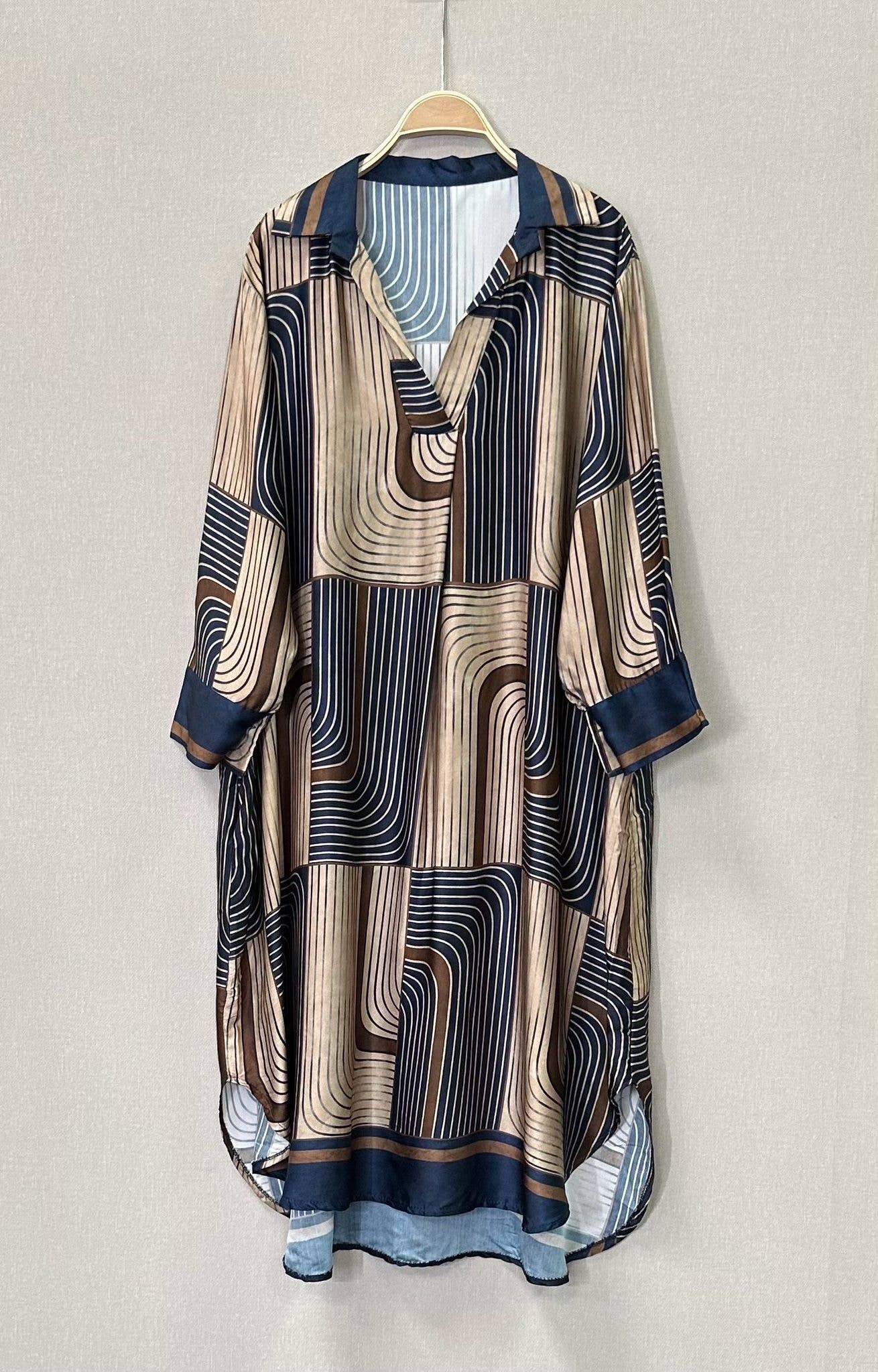 SWEET MAGIC MODA Y COMPLEMENTOS - Vendita all'ingrosso Vestito - Donna - ABITO TAGLIO AMPIO VISCOSA E SETA3