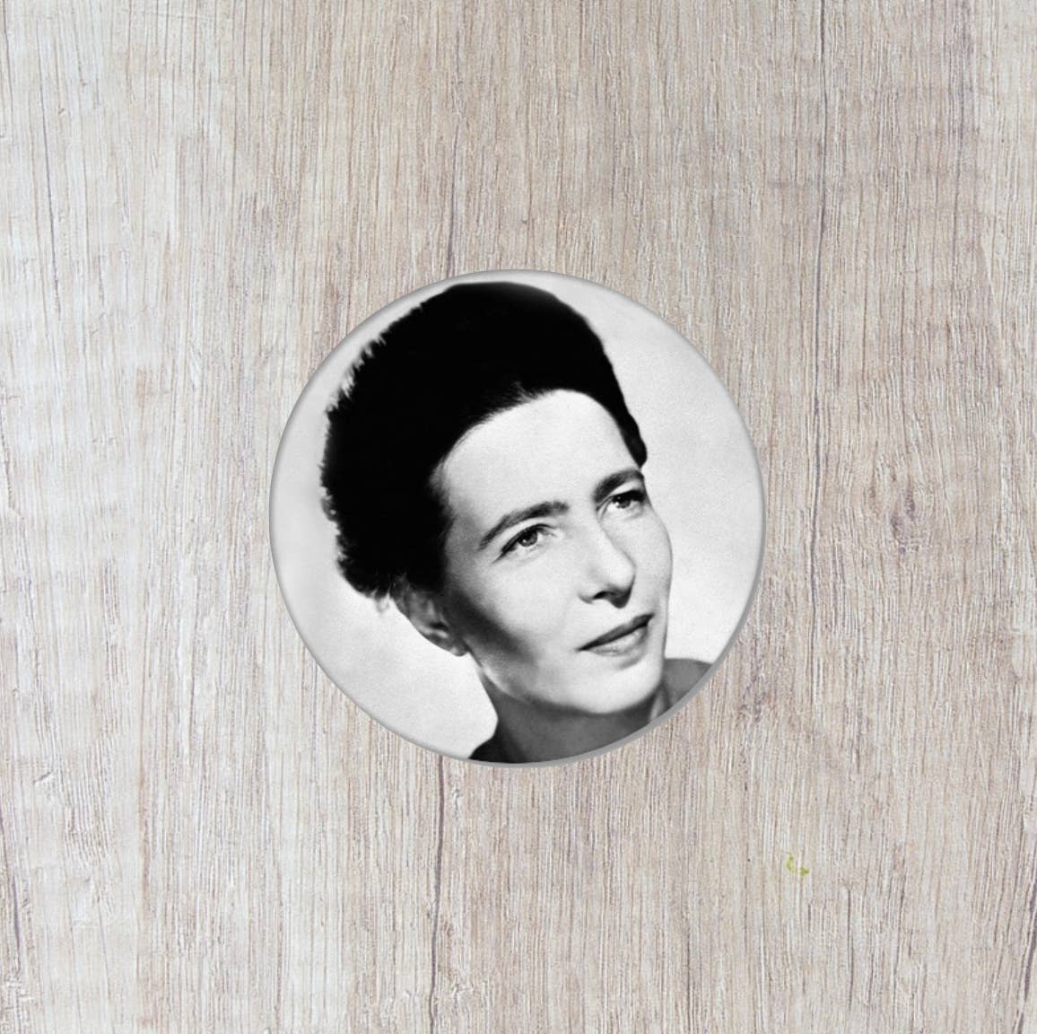 Momokin - Wholesale Lapel Pin/Button - Simone de Beauvoir - button