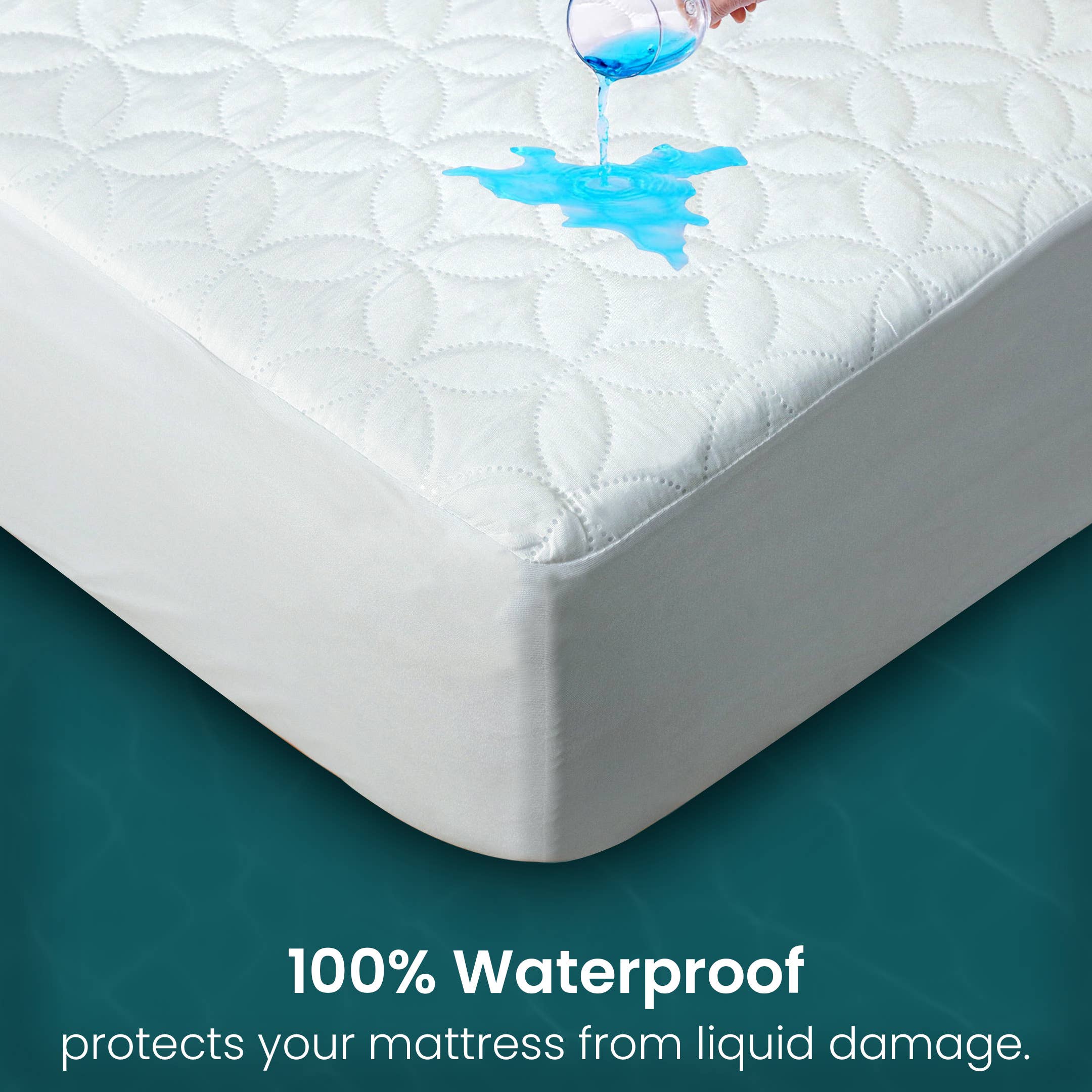 Cottonpassion_US - Wholesale Mattress Pad/Protector - Quilted Mattress Protector Waterproof Noiseless Breathable6