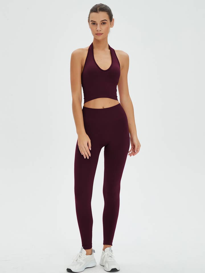 Mantra Active – Großhandel Sport-/Lounge-Leggings – Damen – Camilia Nahtlose Rippstrick-Leggings mit hohem Bund7