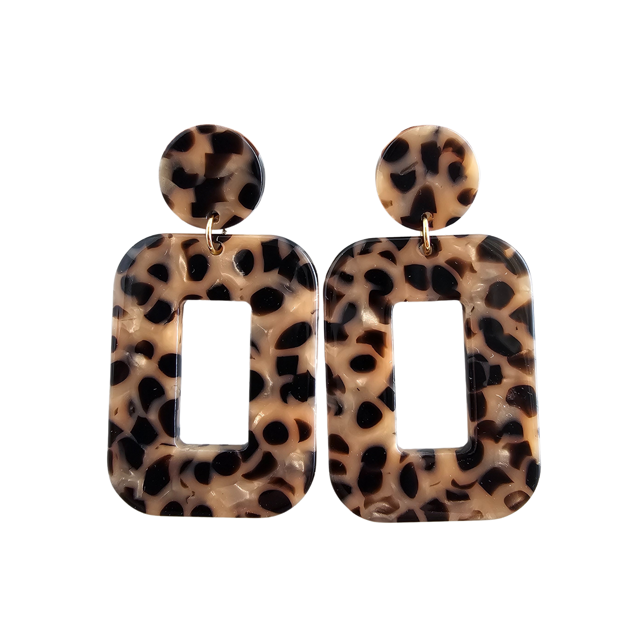 Spiffy & Splendid - Wholesale Dangle Earrings - Margot Earrings - Cheetah // Jewelry, Earrings, Fall5