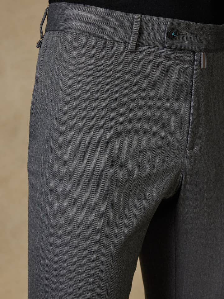 Andrea Nicolotti – Großhandel Hose – Herren – Geräucherte Stoffhose 880-23