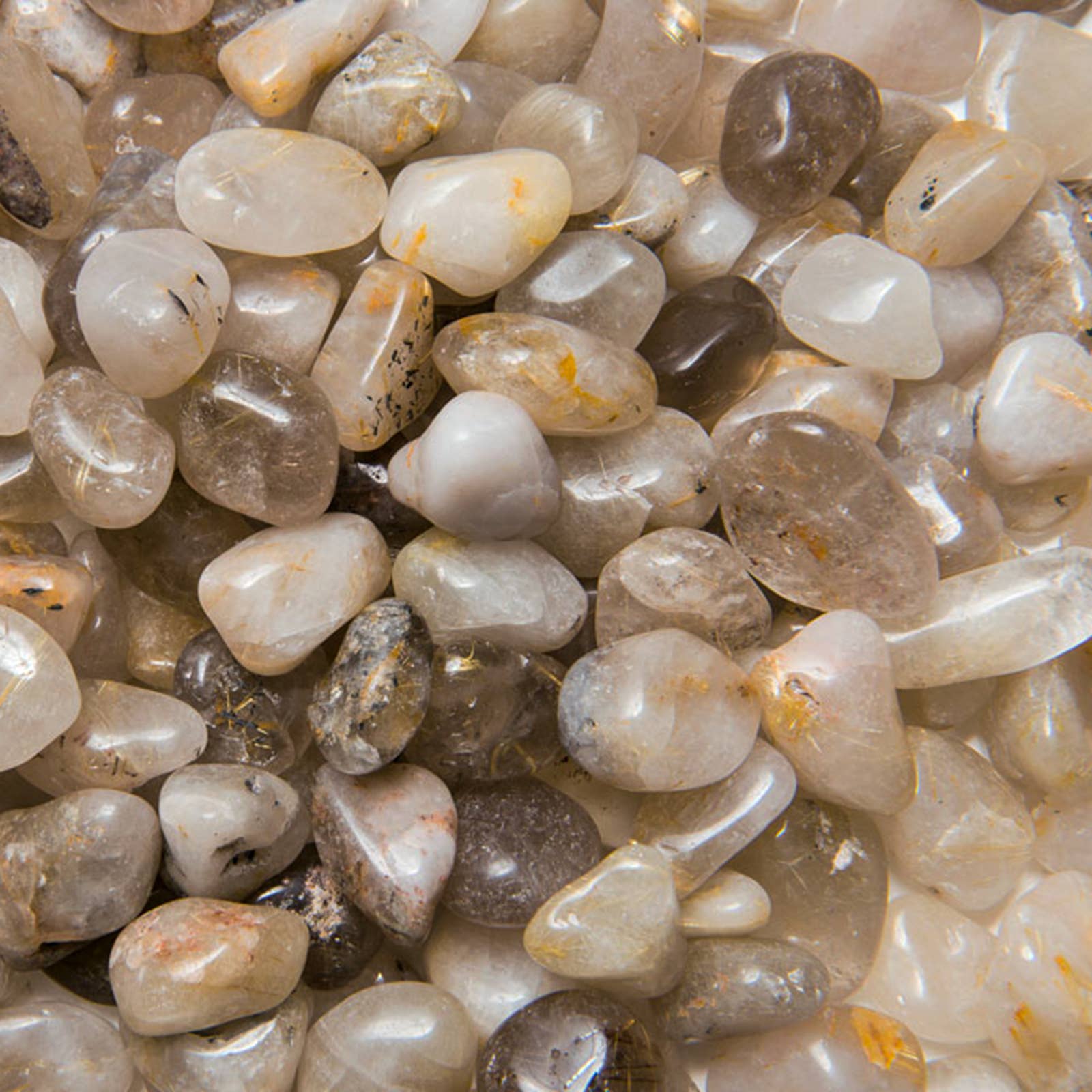 Fantasia Mining - Wholesale Spiritual Stone/Crystal - Tumbled Rutile Quartz - M - A Grade - Brazil (1 lb)2