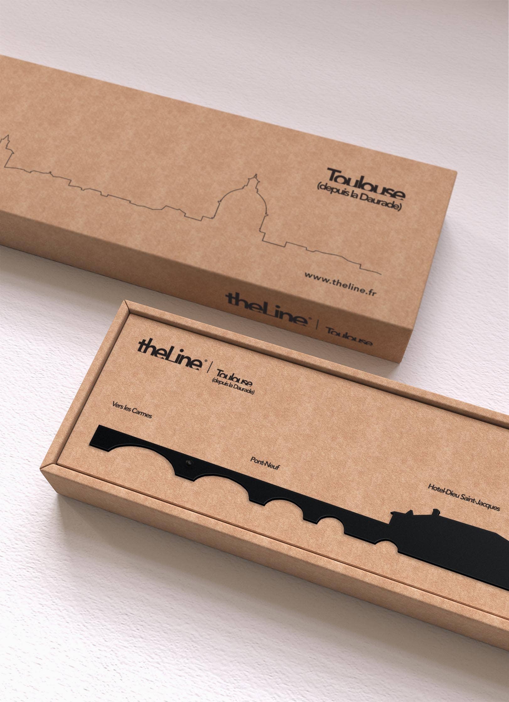 The Line - Wholesale Wall Accent - Wall Decor - Toulouse Skyline - Black (50cm)2