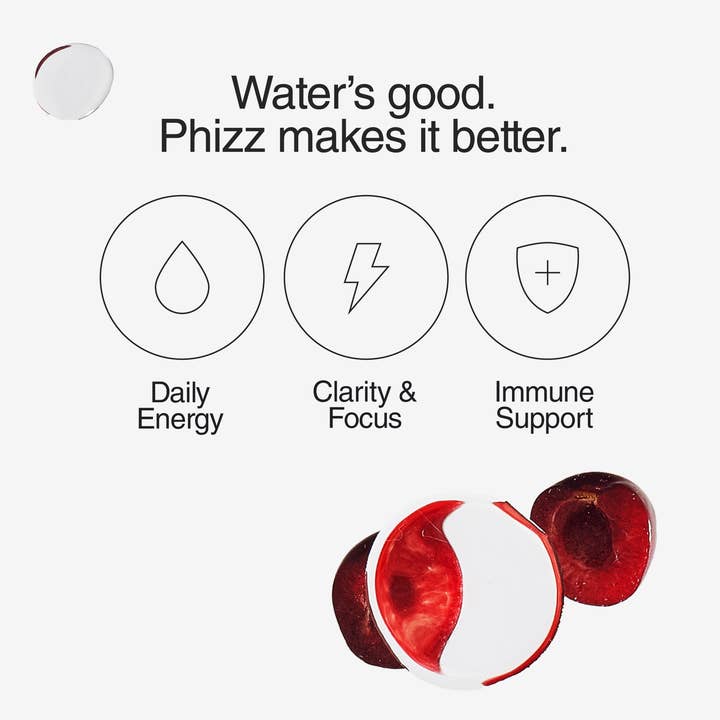 Phizz – wholesale Oral supplement/vitamin – Phizz 20 Tablets 3-in-1 Effervescent - Caffeine Boost Cherry