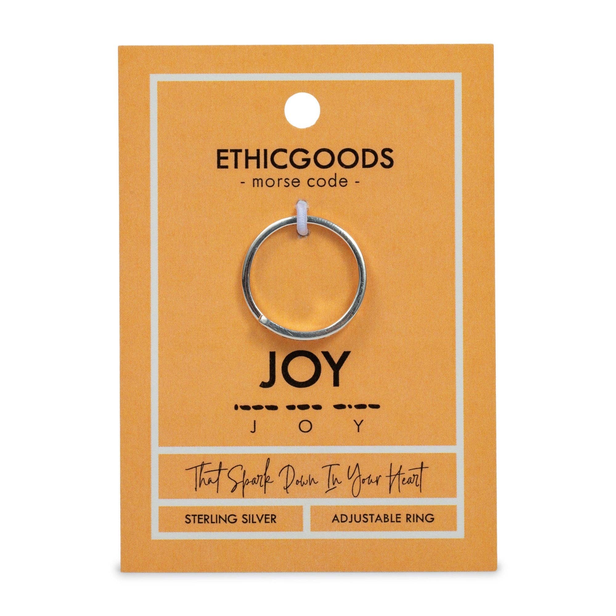 CLASSIC GOLD Morse Code Ring - Stamped | JOY for wholesale on Faire0