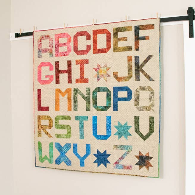 Alphabet Quilt Pattern for wholesale by Laundry Basket Quilts