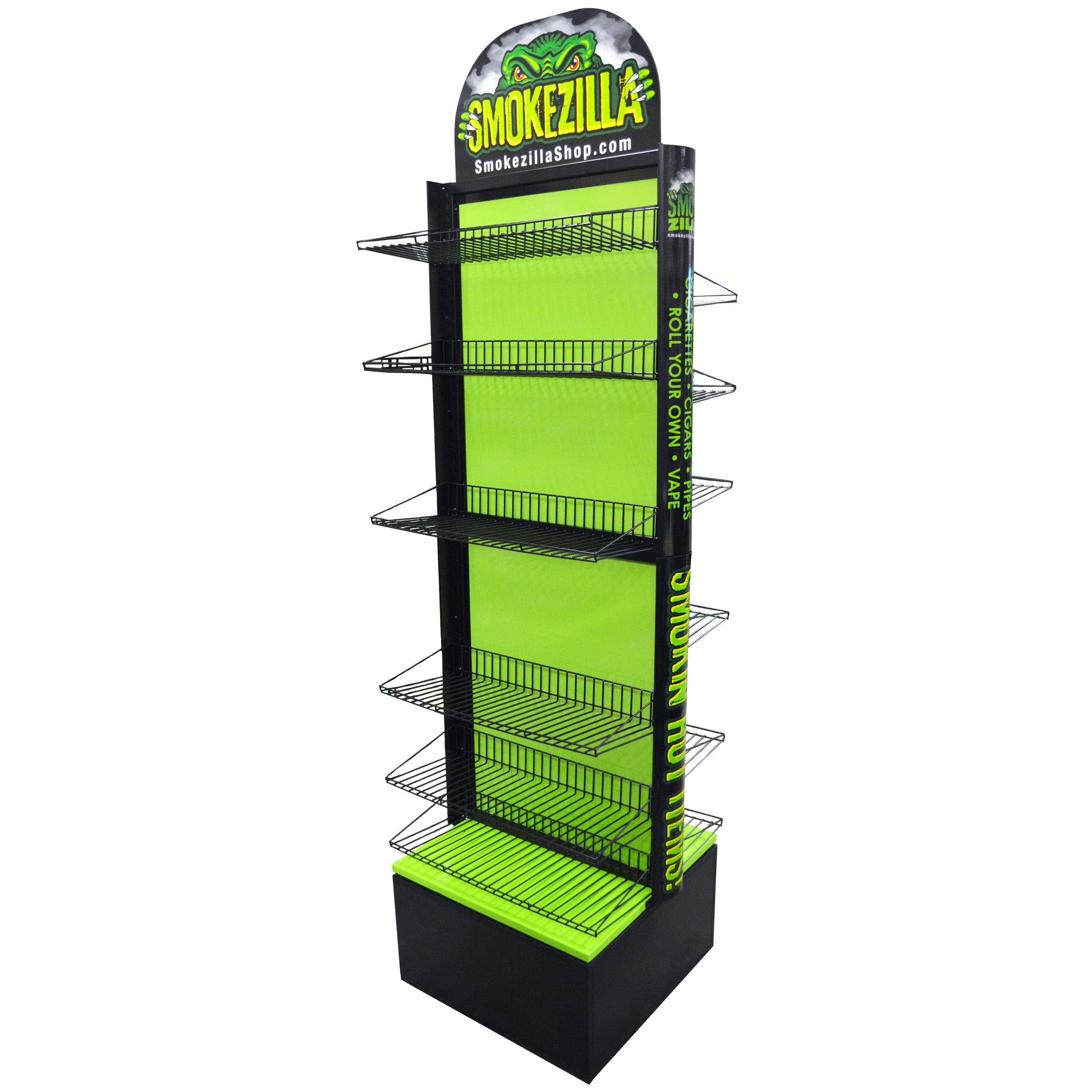 Novelty Brands - Wholesale Retailer Display Stand/Case - Smokezilla Spinner Floor Display Tall Body Rack Only1