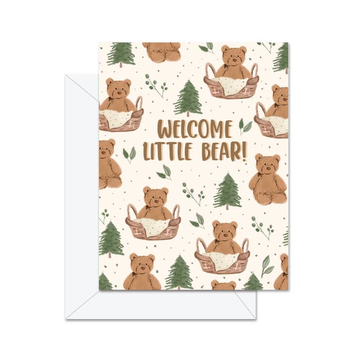 Welcome Little Bear - Greeting Card for wholesale by Jaybee Design