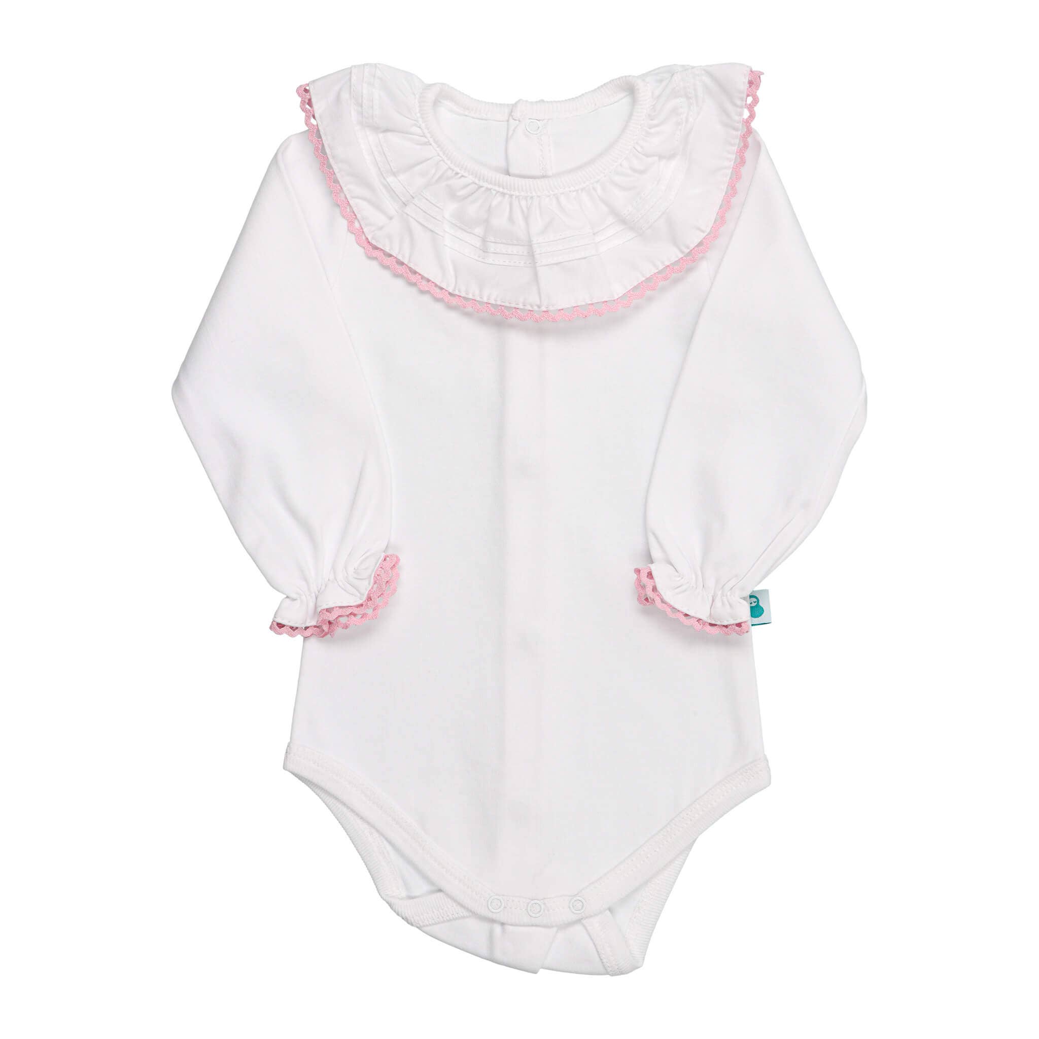 Bean Baby Clothes - Wholesale Bodysuit (Non-Footed) - Baby - Cotton Baby Bodysuit Onesie with Greek Lace Collar7