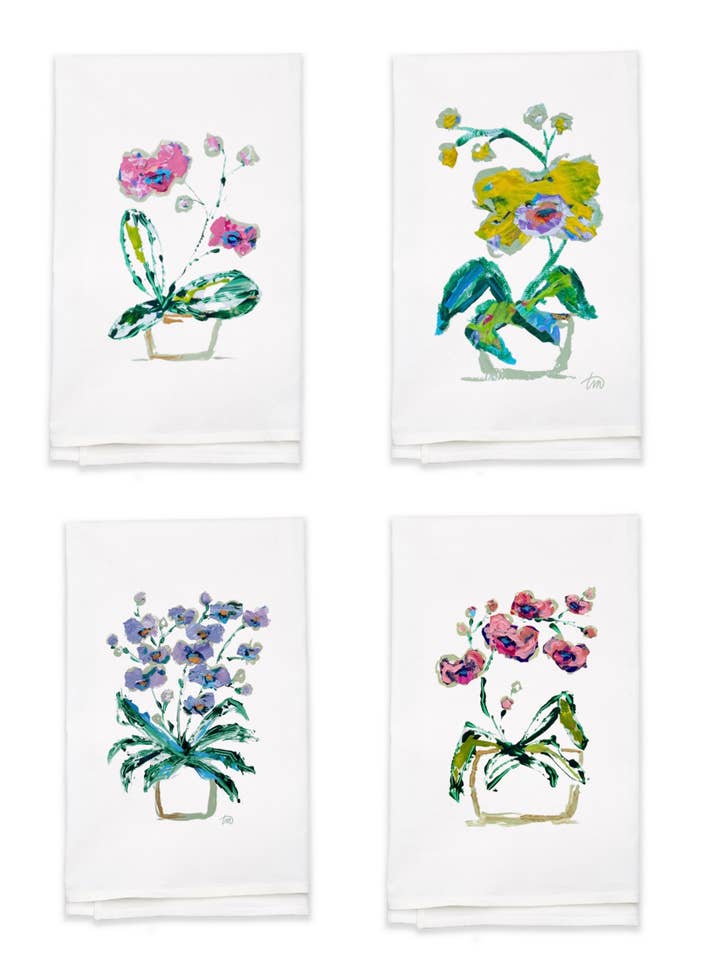 Toalhas de Chá Blooming Girls por atacado de Theodora Miller