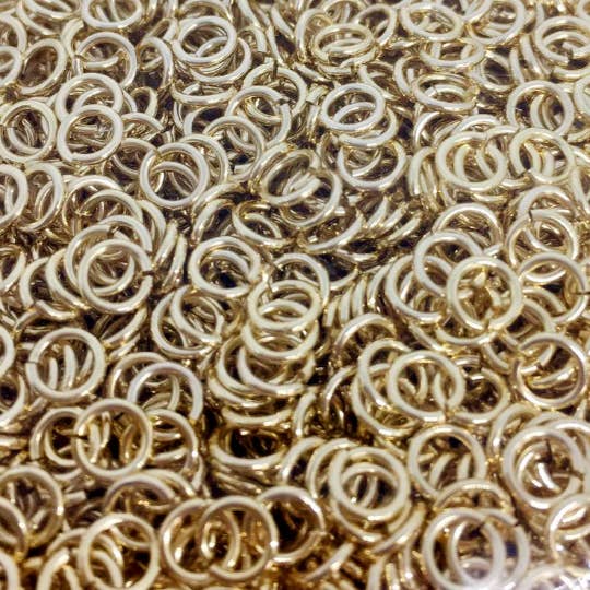 GoldFi - Wholesale Craft Supplies - 5 grams bag of 18k Gold Filled Jump Ring Size 3mm, 4mm, 5mm,
