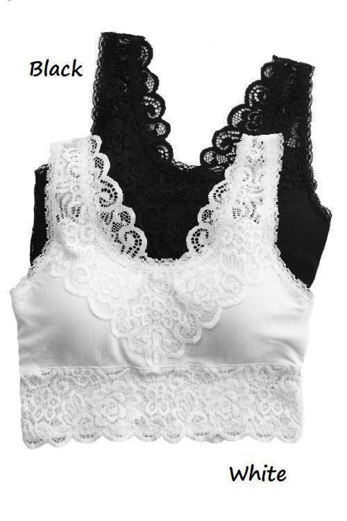 Vanilla Monkey - Wholesale Bralette - Women's - Plus Padded Lace Bralette0
