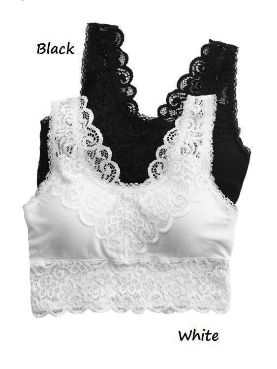 Vanilla Monkey - Wholesale Bralette - Women's - Plus Padded Lace Bralette