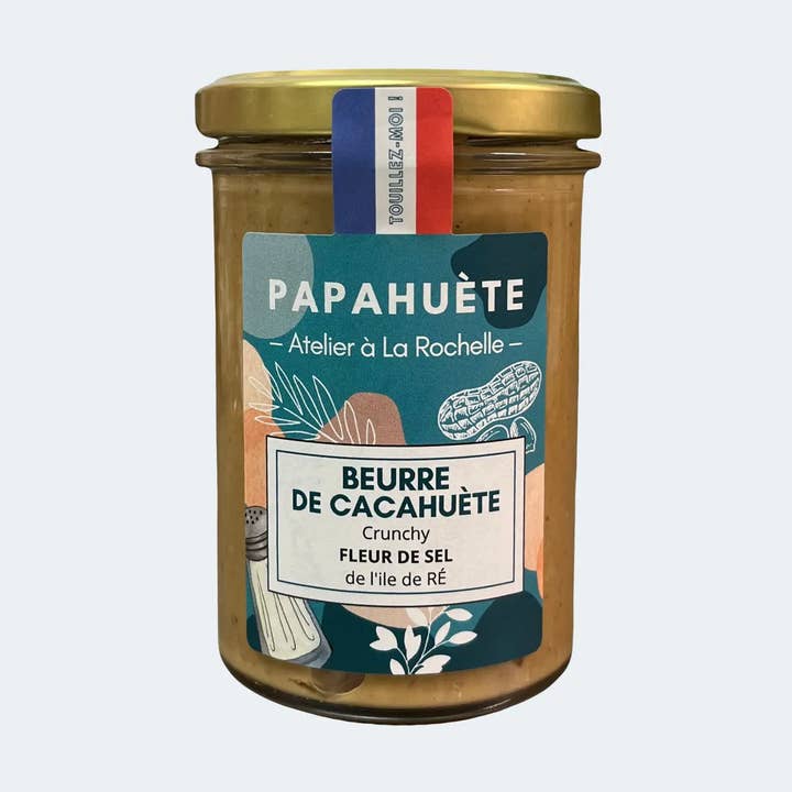 Manteiga de amendoim crocante com fleur de sel da Île de Ré por atacado de PAPAHUÈTE