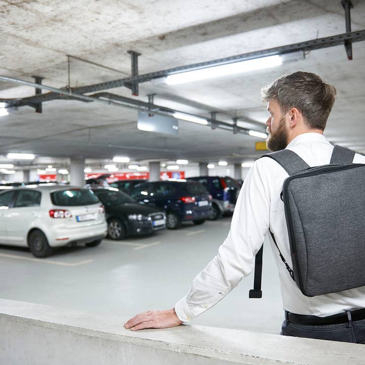 Troika, Duke Baron & Paperthinks by Brand Node, Inc. - Wholesale Backpack - Men's - Troika Smart Slim Profile Laptop and Tech Organizer Backpack