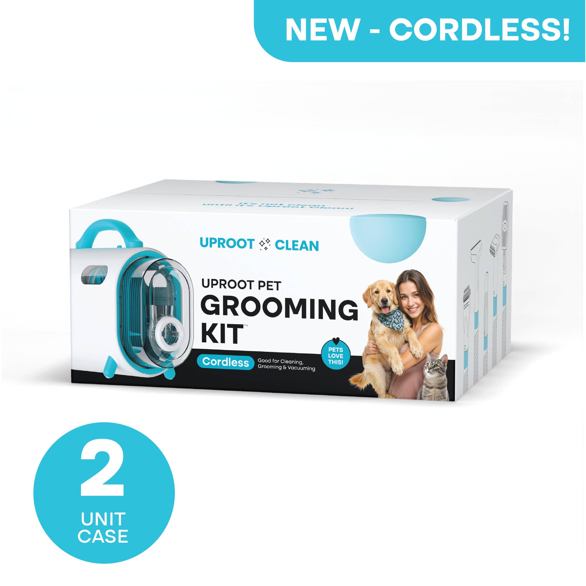 Uproot Clean - Wholesale Pet Grooming Set - Dog - Uproot Clean Cordless Pet Grooming Kit Retail (2 Unit Case Pack)