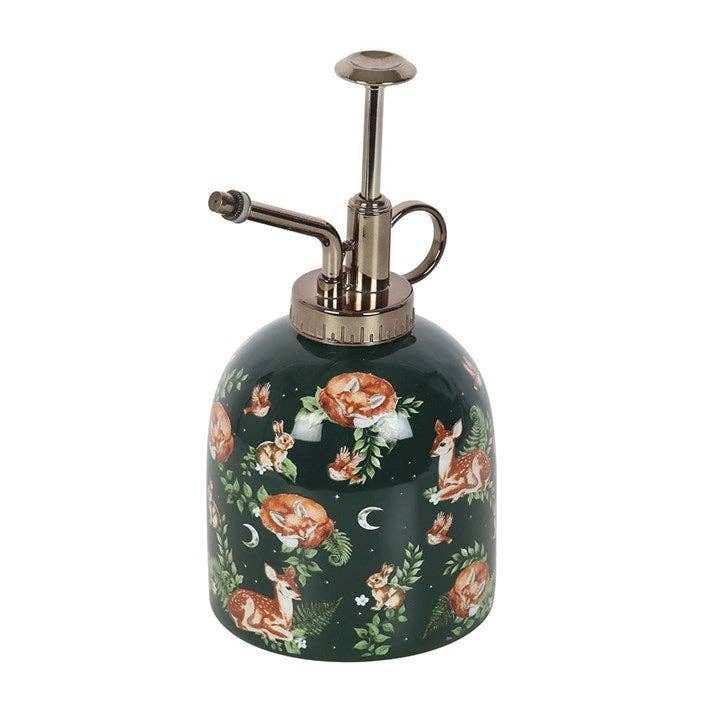 Something Different Wholesale - Wholesale Plant Mister - Green Forest Animal Print Ceramic Plant Mister1