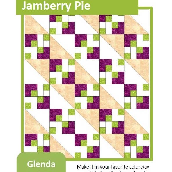Jamberry Pie Quilt Pattern for wholesale by Glenda Wilder Designs