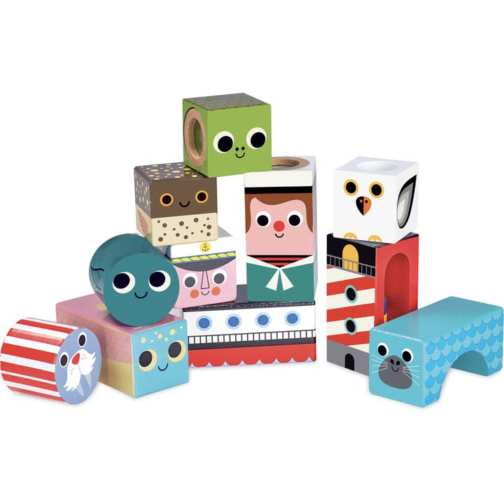 Vilac Sea Musical Blocks – Wooden Sound & Sensory Toy for wholesale by Hippychick