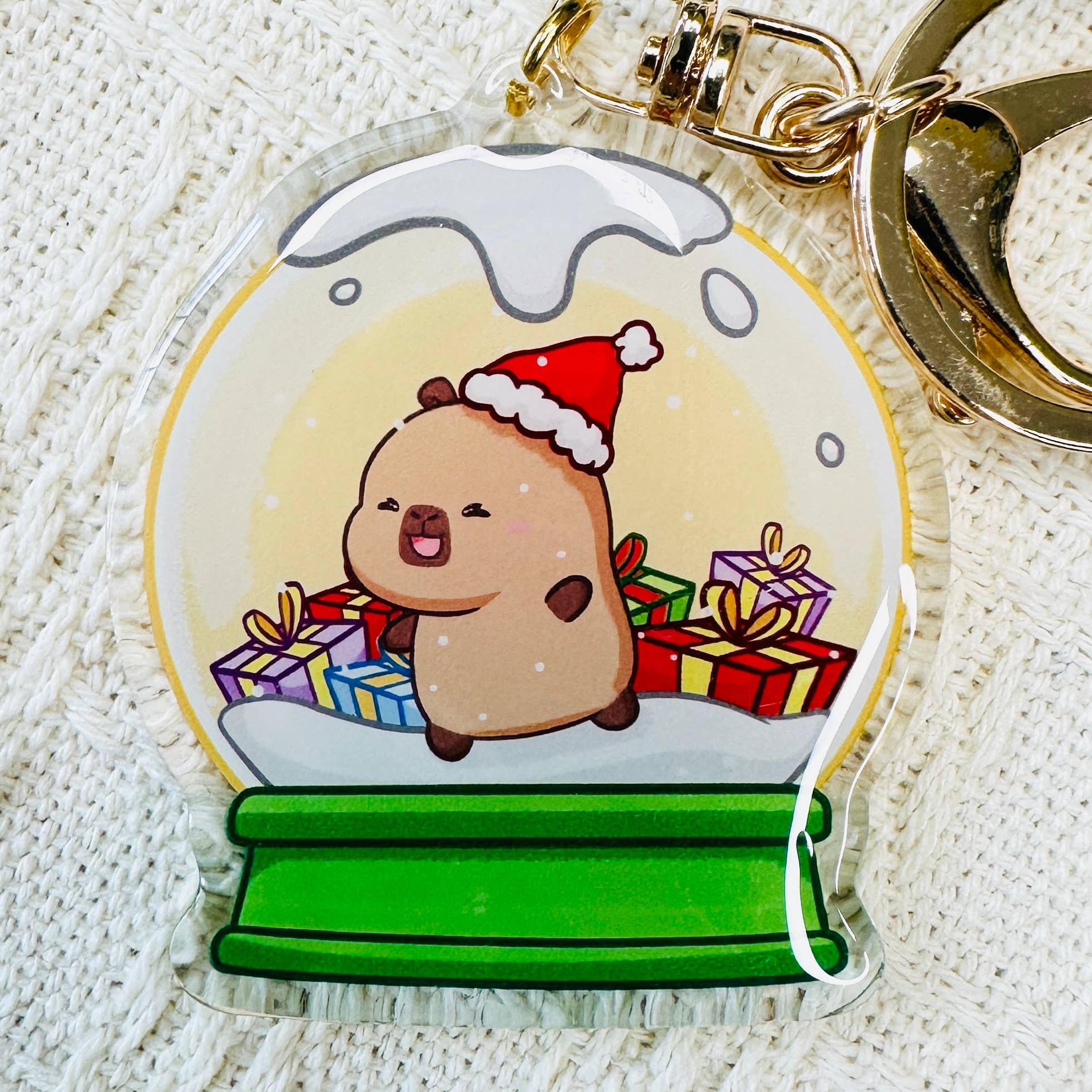 CapyFun - Wholesale Keychain - Women's - Capybara Acrylic Keychain Cute Kawaii Dumpling Boba Tea Coffee Ice Cream Reading Orange Ramen Foodie Hot Pot Holiday Gift For Her16