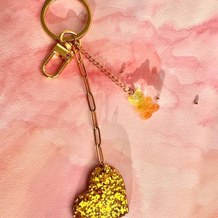 Porte-clés paillettes pour la vente par Perles & Pinpin