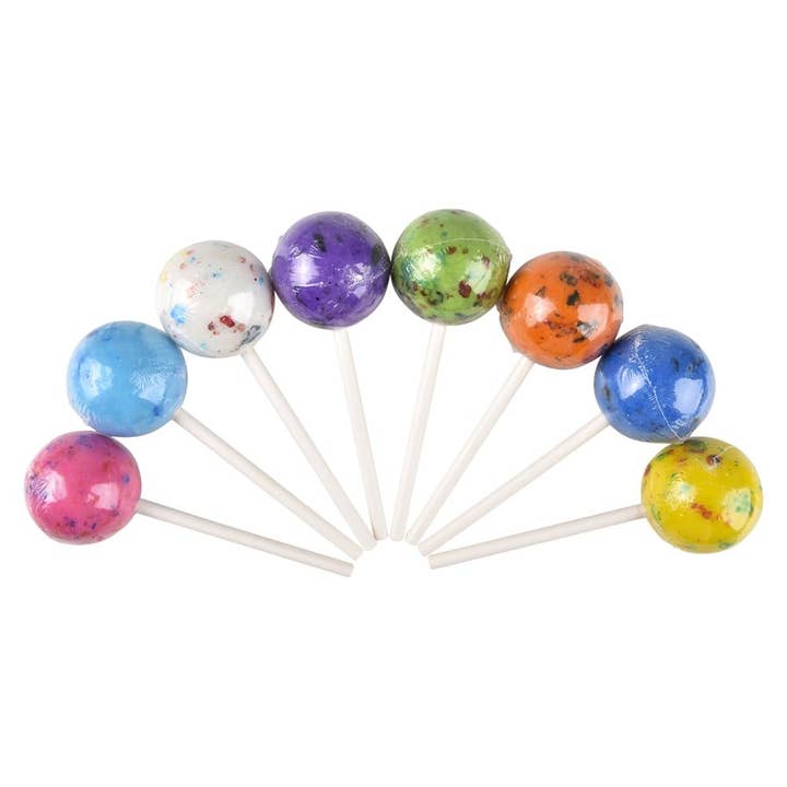 La Luna Bella - Toys - Wholesale Hard Candy - Jawbreaker Paint Ball Pops (36 Cnt) 5" LLB Candy