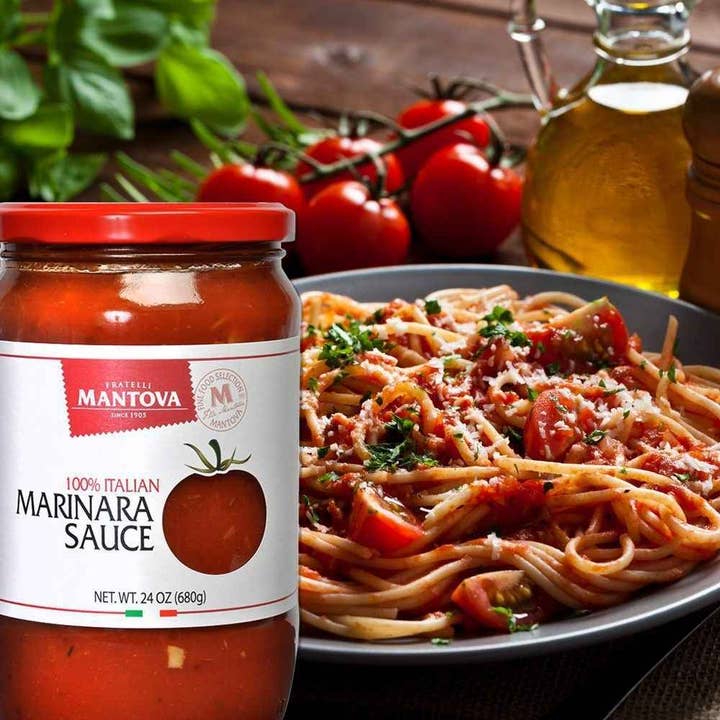 Fine Italian Food - Wholesale Pasta Sauce - Mantova Marinara Sauce, 24 oz.6