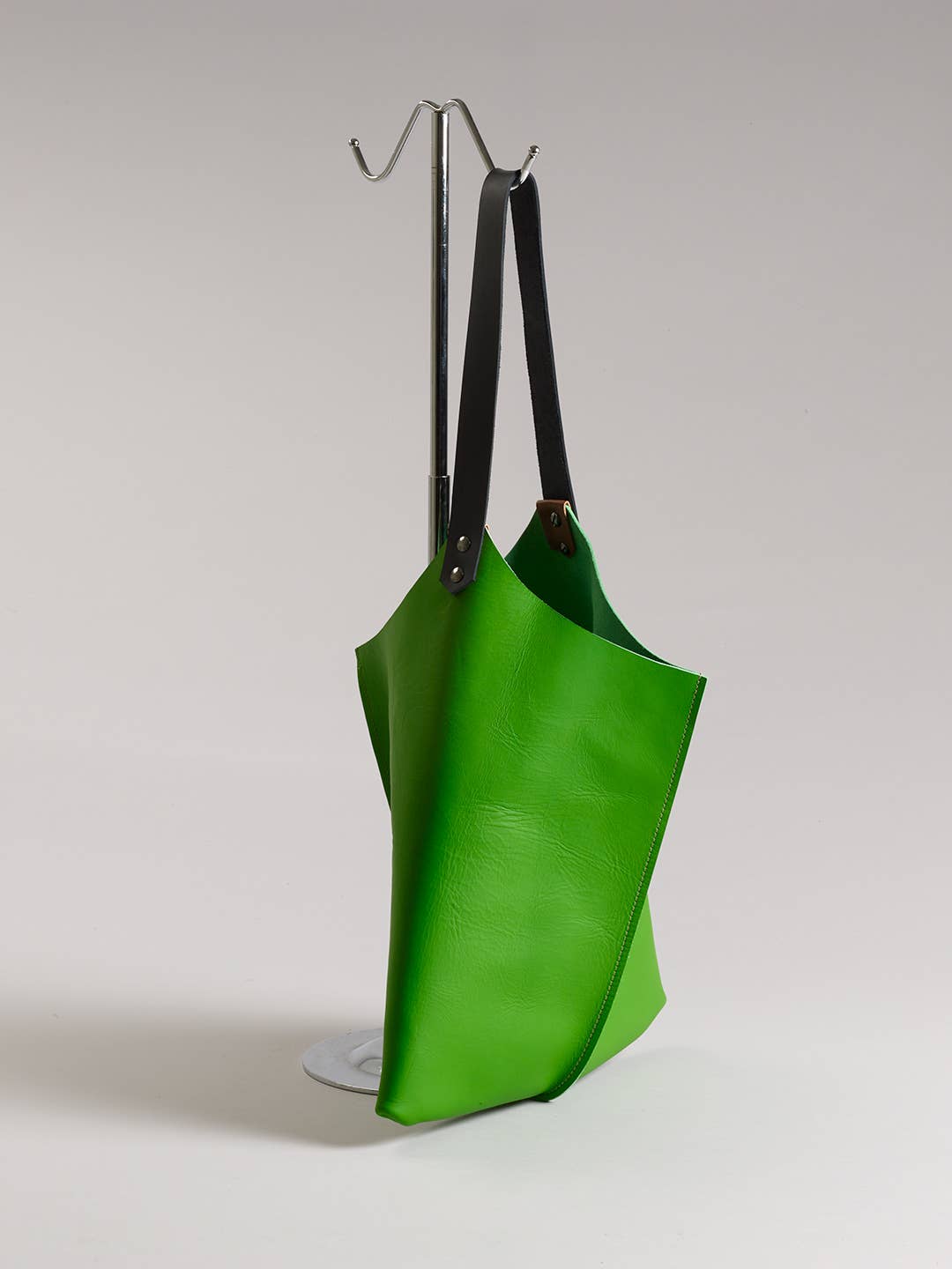 REMOVED BRAND - Wholesale Tote Bag - Women's - Leather Wedge Tote 16inch Lime Green1