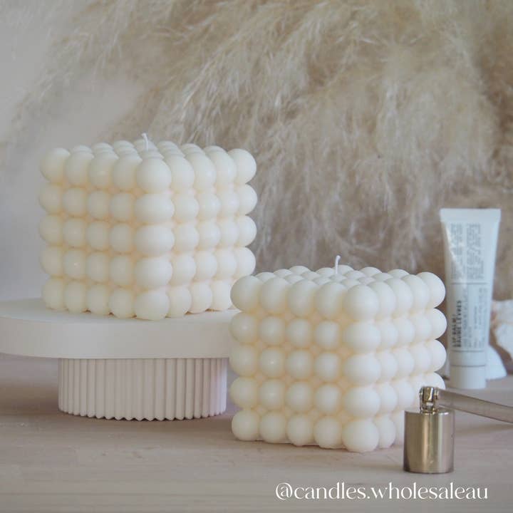 XL bubble Candle, handmade, soy wax, Valentines Day for wholesale by Candles Wholesale Au