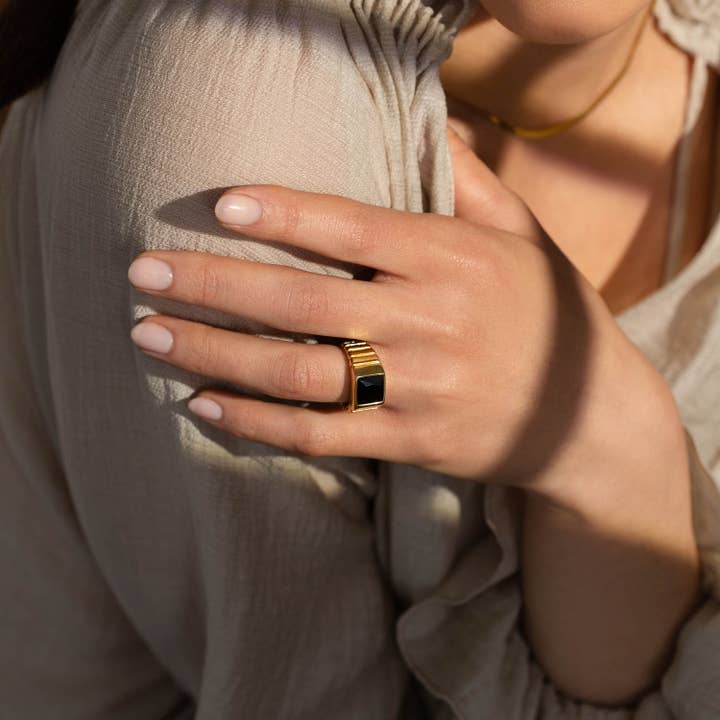 MASHALLAH – wholesale Signet ring – Signet Rings (Multiple Colors and Sizes)4