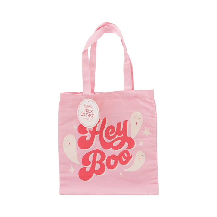 PLCB127 - Hey Boo 12x12 inch Canvas Bag for wholesale by My Mind’s Eye
