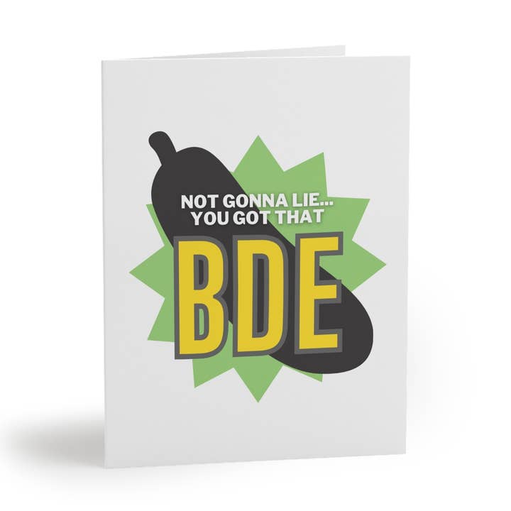 Not Gonna Lie You Got That BDE (Big Dink Energy) Pickleball Greeting Card for wholesale by Pickle & Paper