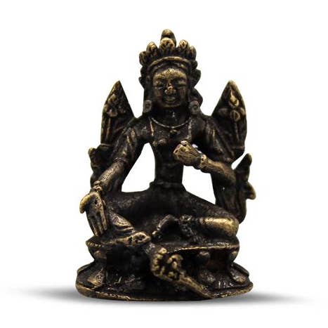 Mini Brass Tara Buddha Statue 3.5cm (12 Pcs) for wholesale by Green Tree