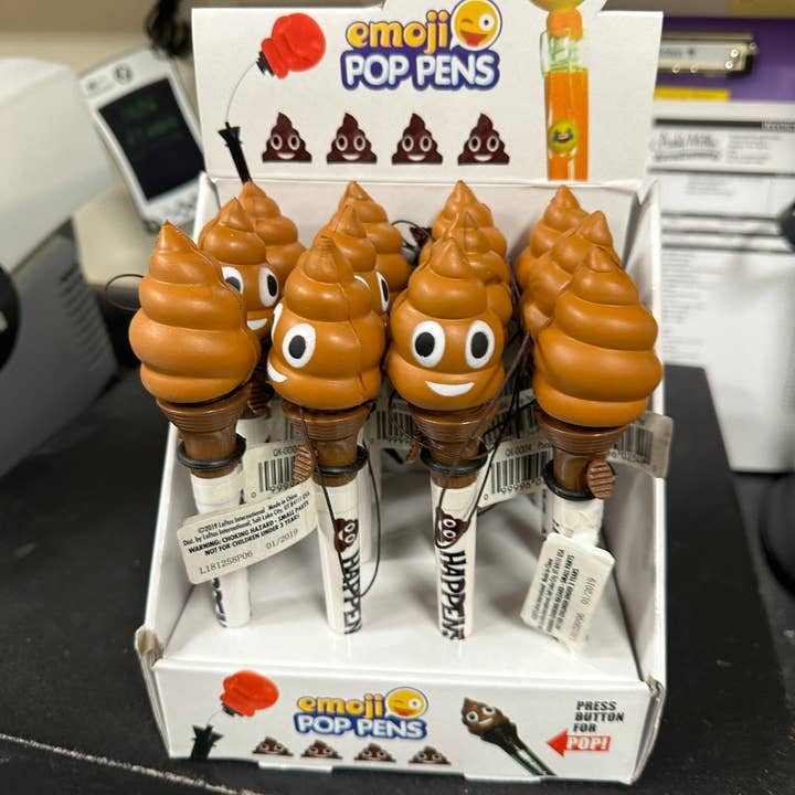 Off The Wagon - Wholesale Pen - Poop Emoji Pen