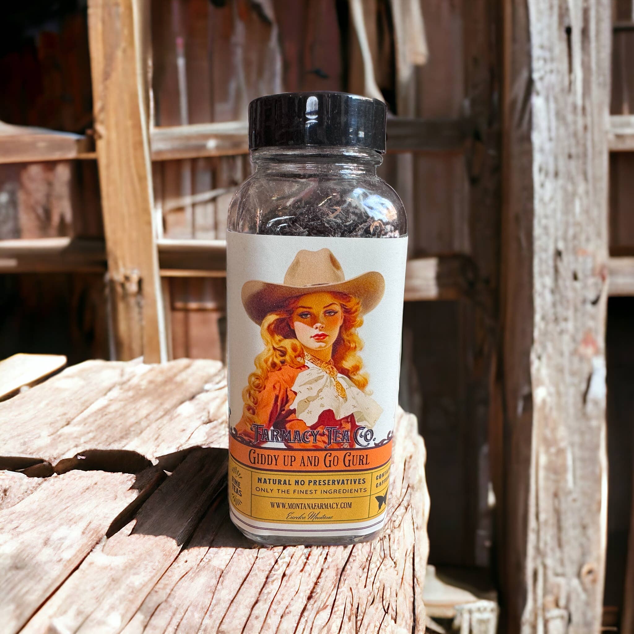 Montana Farmacy - Vente Thé en vrac - Thé Giddy Up and Go Gurl Cowgirl Old West Pin Up Girl3