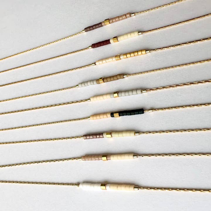 Ocean Breakup - Wholesale Beaded/Pearl Necklace - Minimalist Beaded Necklace - Neutrals6