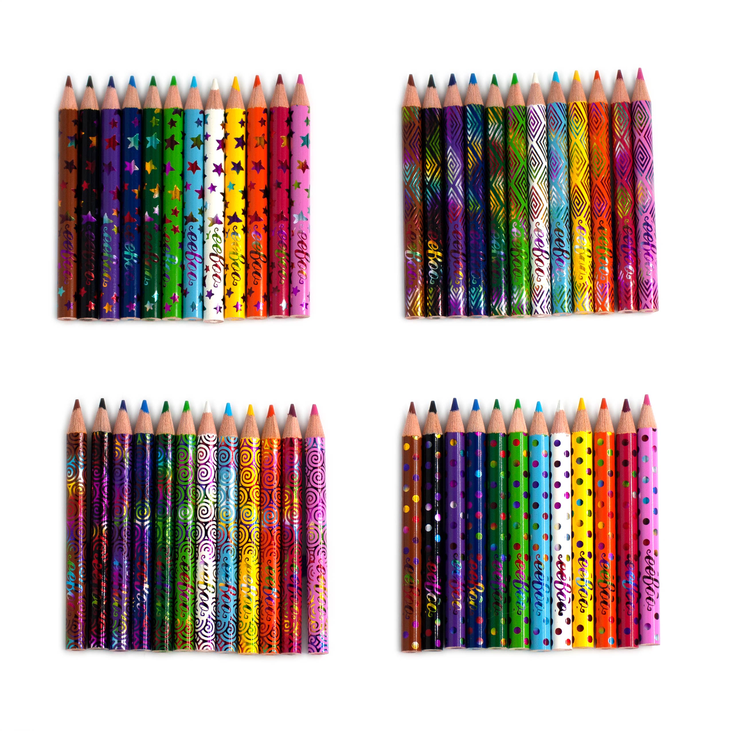 eeBoo - Vente Crayons de couleur - Assortiment de petits crayons d'hiver *VACANCES*2