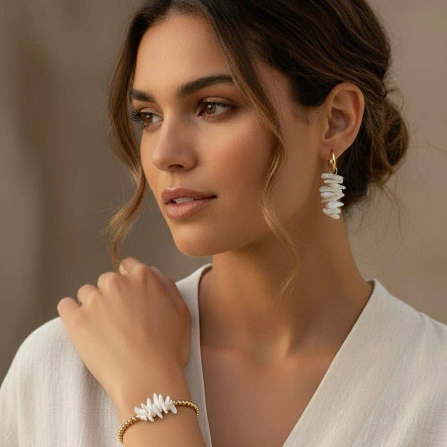 OE! - Wholesale Hoop Earrings - Shell Petals - cerchietti3