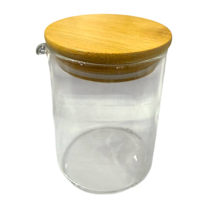 Kaarsenhouder Pot Helder Glas Met Tuit Massage Met Deksel voor wholesale door Comfy Cozy Home