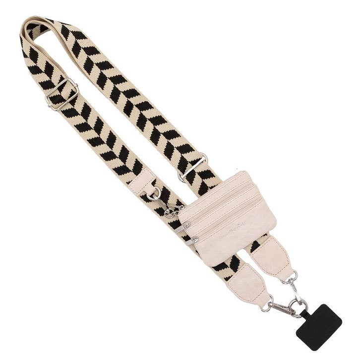 Save The Girls - Wholesale Phonecase Strap - Clip & Go Strap w/Zippered Pouch Chevron