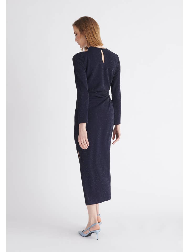 Paisie – Großhandel Kleid – Damen – Glitzerndes Kleid mit Ausschnitt6