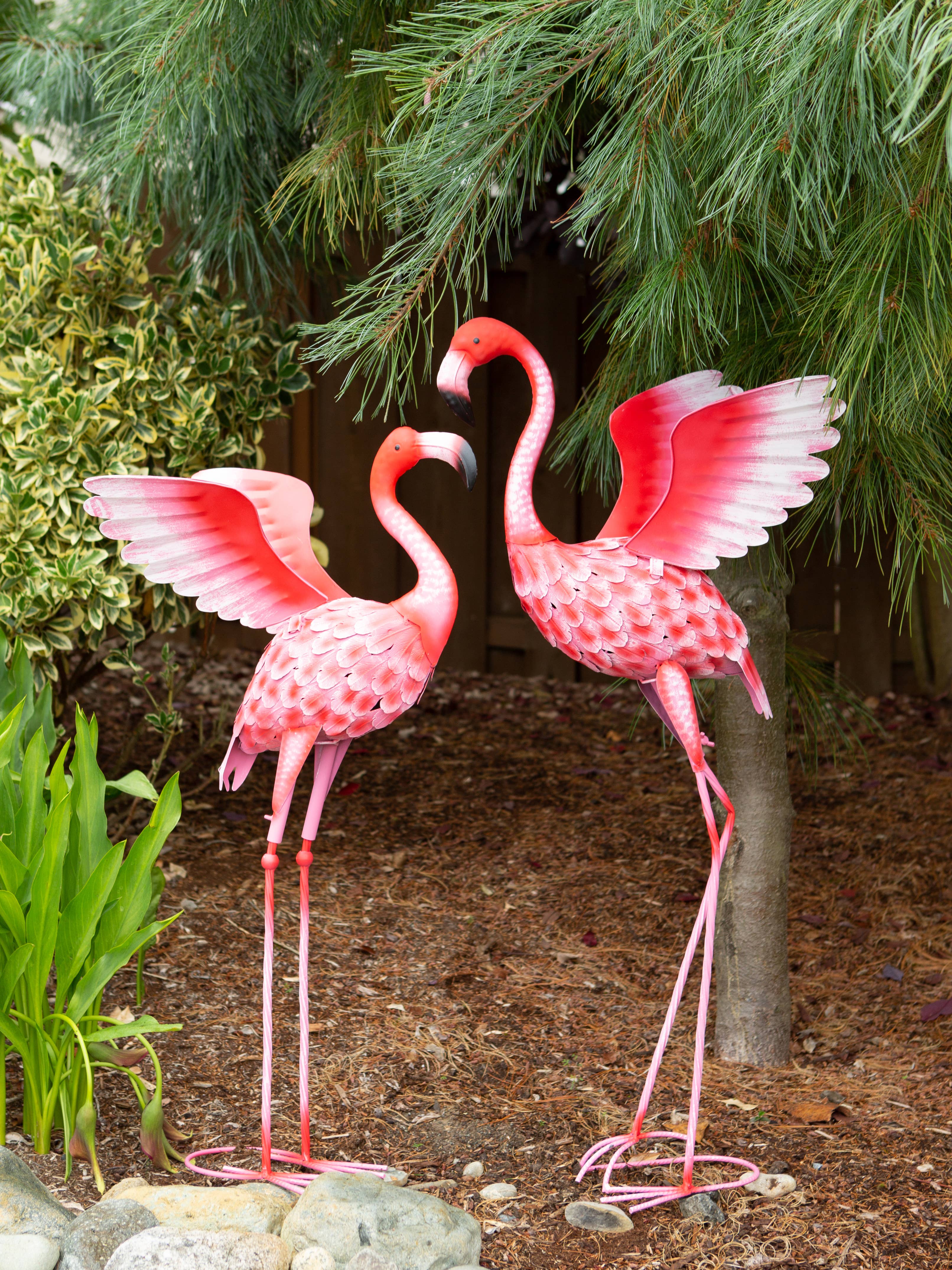Zingz Home - Wholesale Outdoor Ornament/Decor - Flying Flamingo Metal Decoration3