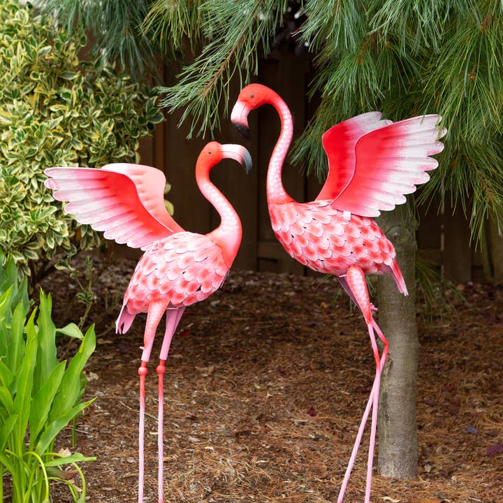 Zingz Home - Wholesale Outdoor Ornament/Decor - Flying Flamingo Metal Decoration3