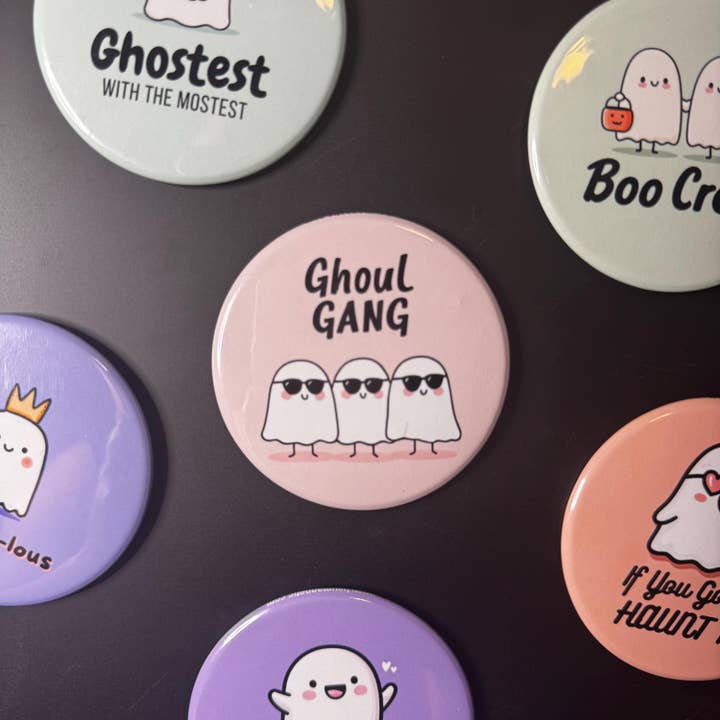 Tieu Magnetic - Wholesale Magnet - Boo Crew Magnet – Two Cute Ghosts with Candy Buckets3