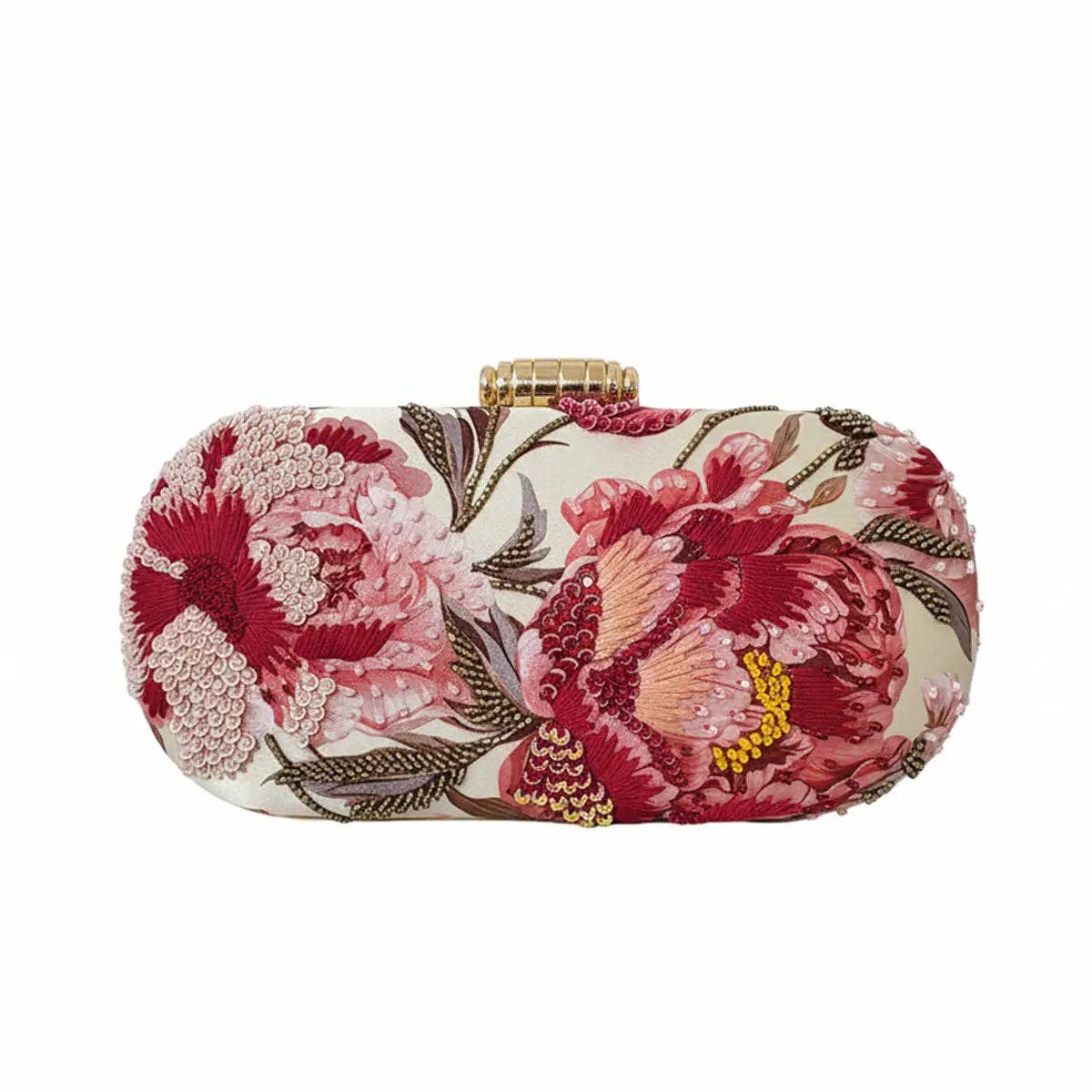 ACUS - Wholesale Clutch Bag - Women's - Lennox Églantine Oval Bag Roses and Coral0