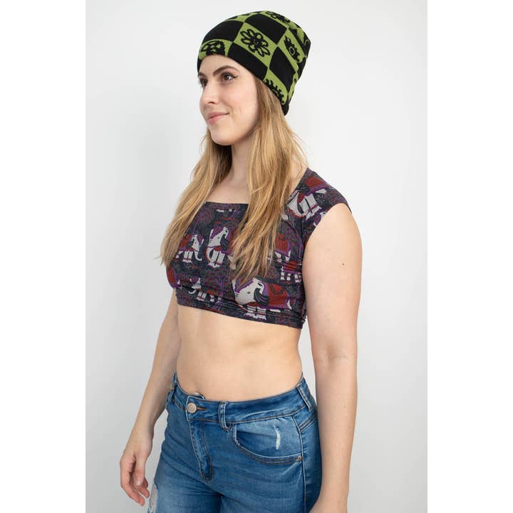 Lakhays Collection Inc. - Wholesale Beanie - Women's - Checkerboard Beanie1