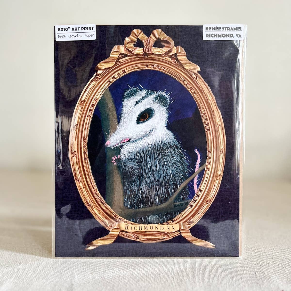 Renée Stramel - Wholesale Art Print - 8x10" Art Print • Fancy Possum, Richmond, VA1