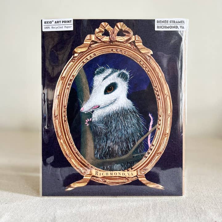 Renée Stramel - Wholesale Art Print - 8x10" Art Print • Fancy Possum, Richmond, VA1